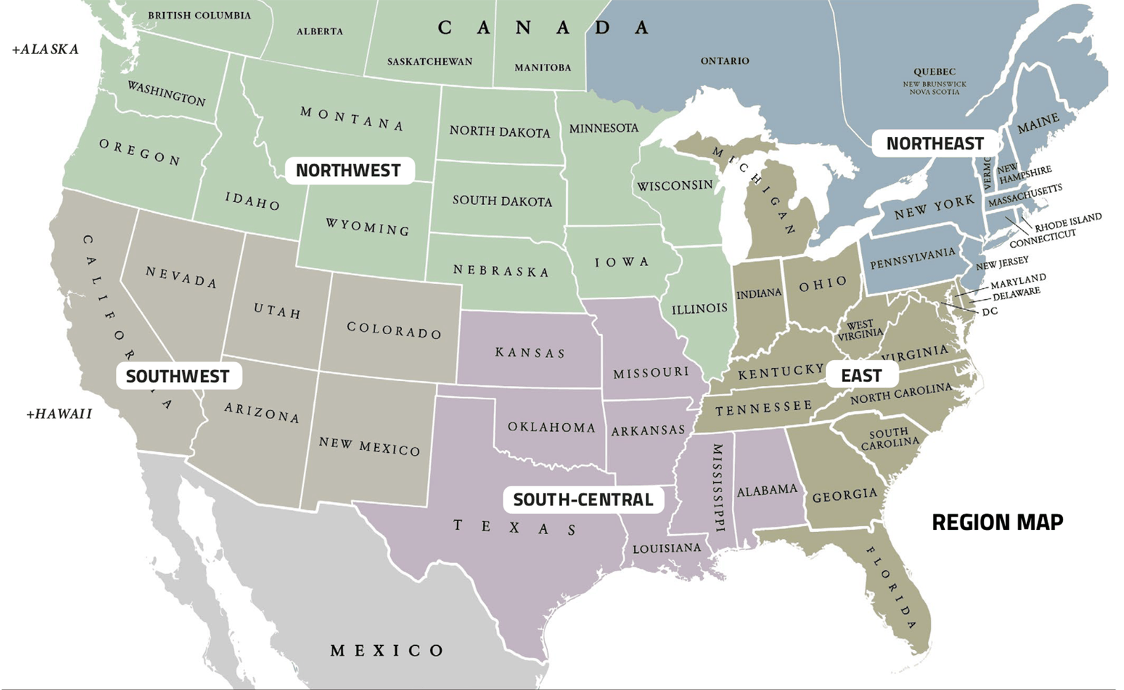 Regional Web-Series region map